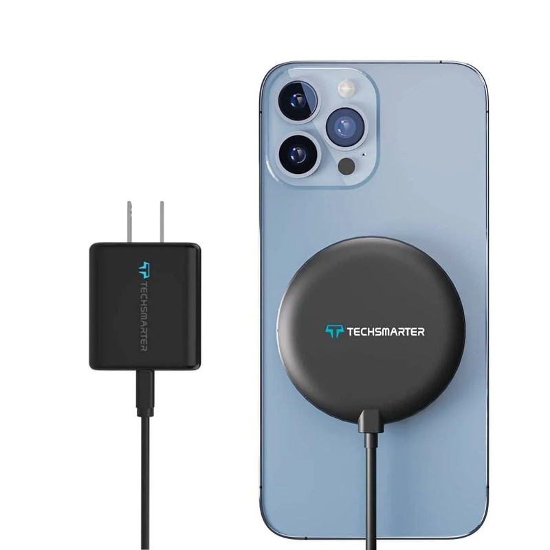 Techsmarter Magnetic Qi Wireless Charger Pad - شاحن